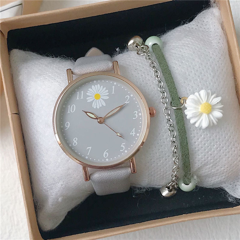 match Fashion Trendy Girls' Cute Quartz Watch Set