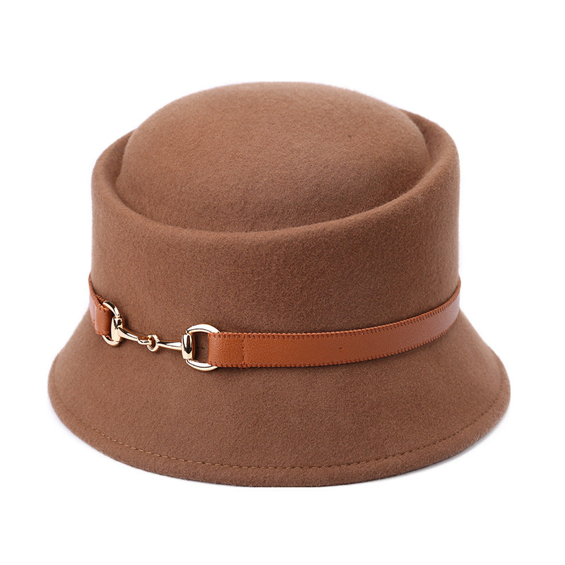 Men's And Women's Fashion Belt Metal Buckle Hat