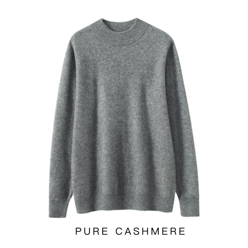 Men's Half-high Collar Cashmere Sweater Business Casual Sweater