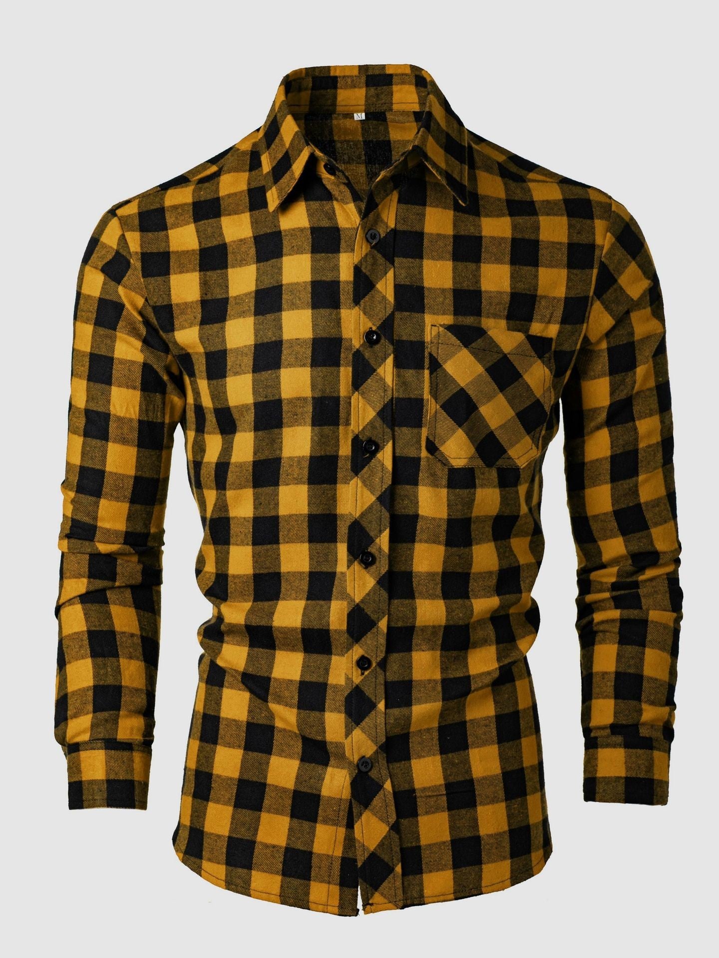 Fashion Casual Printed Slim-fit Lapel Shirt