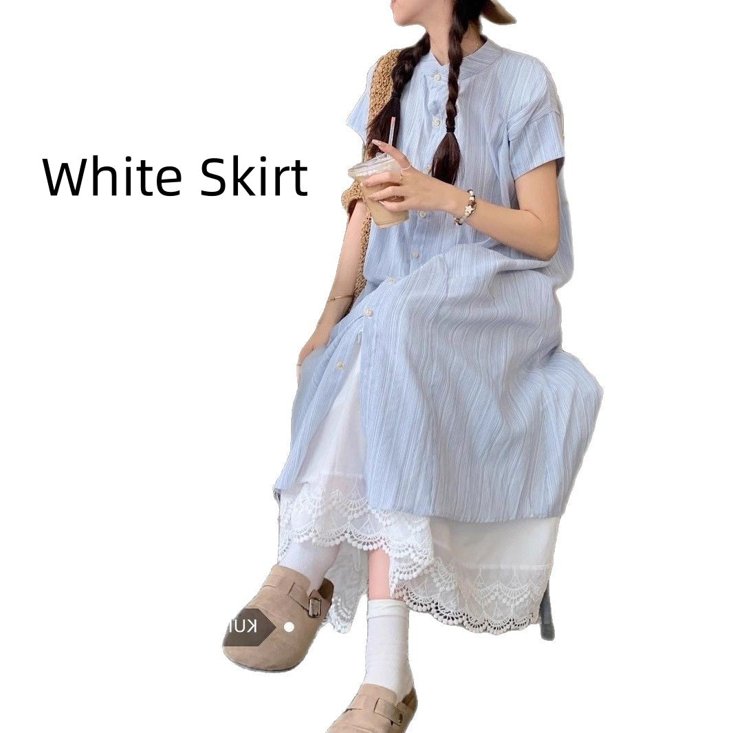 Womens Loose Casual Shirt Dress