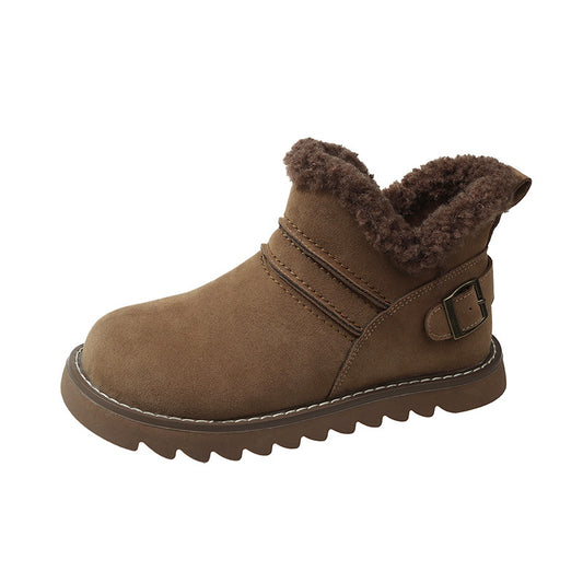 Retro And Fashion All-matching Cotton Boots