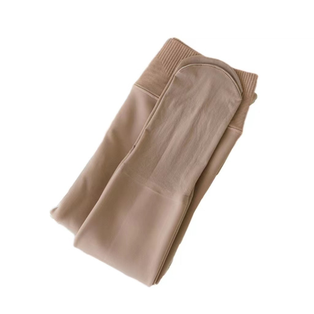 Hip Lifting Plus Velvet Thickened Natural Skin Color Leggings