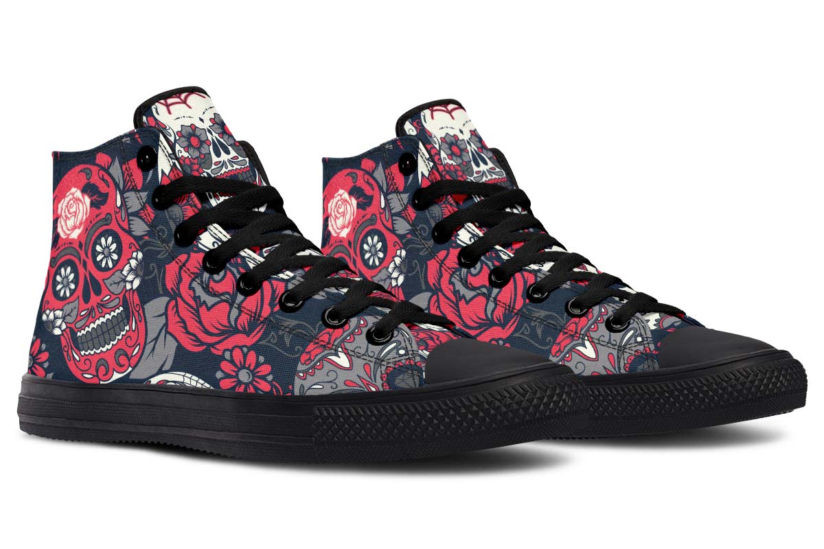 Printed Couple High-top Canvas Shoes