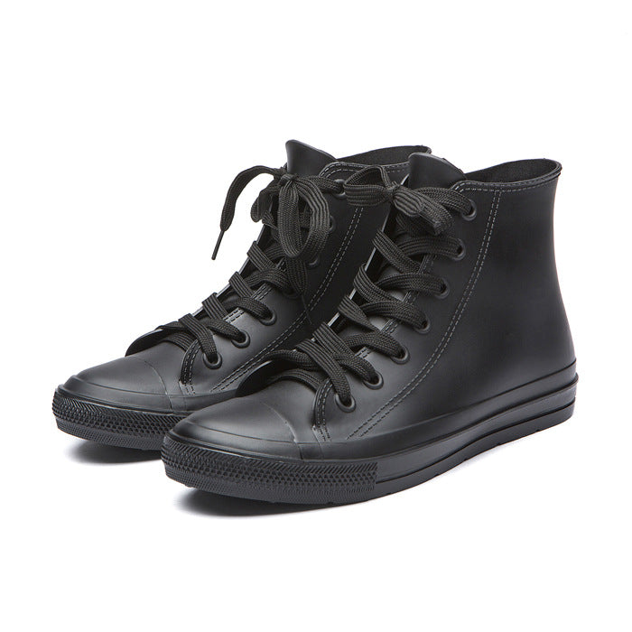 Women's Rain Korean Style Non-slip Water Boots Fashion Short Tube