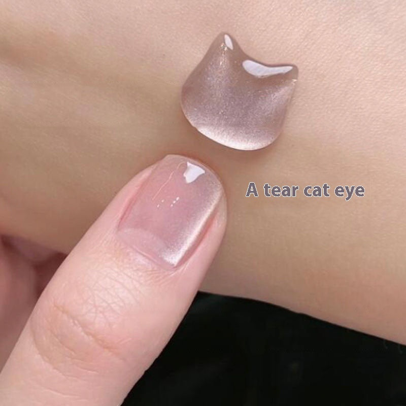 New Micro Glass Bead Crystal Cat's Eye Gel Nail Polish