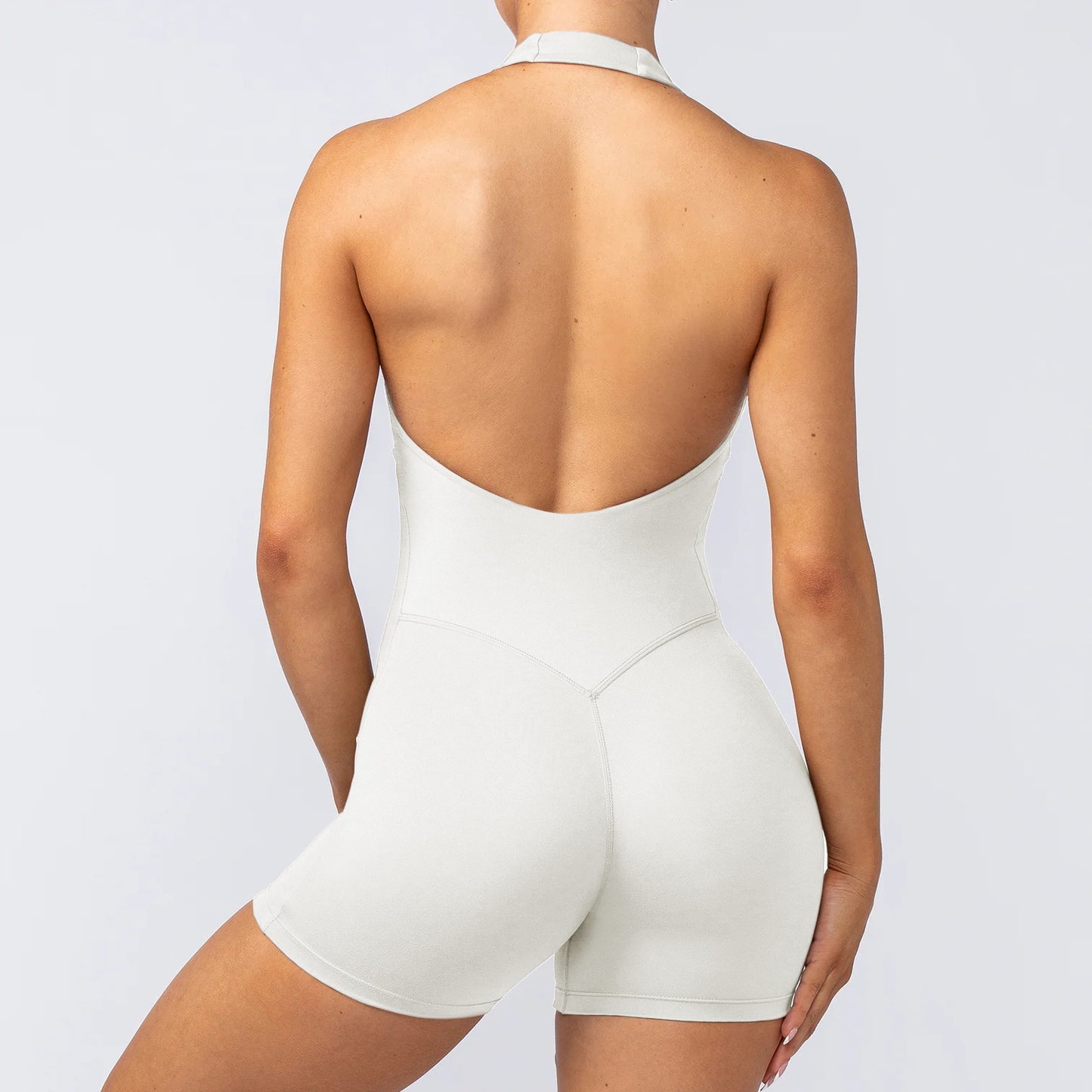 Fitness Running Sports Waist-shrinking Halter Jumpsuit