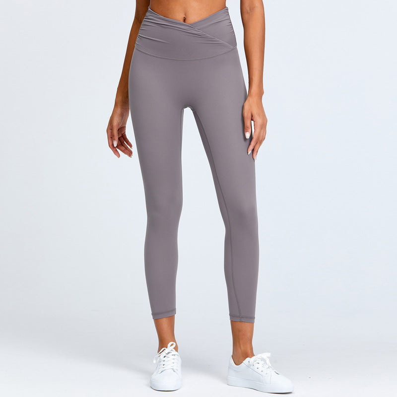 Women's High Waist Hip Lift Peach Hip Sports Running Tights