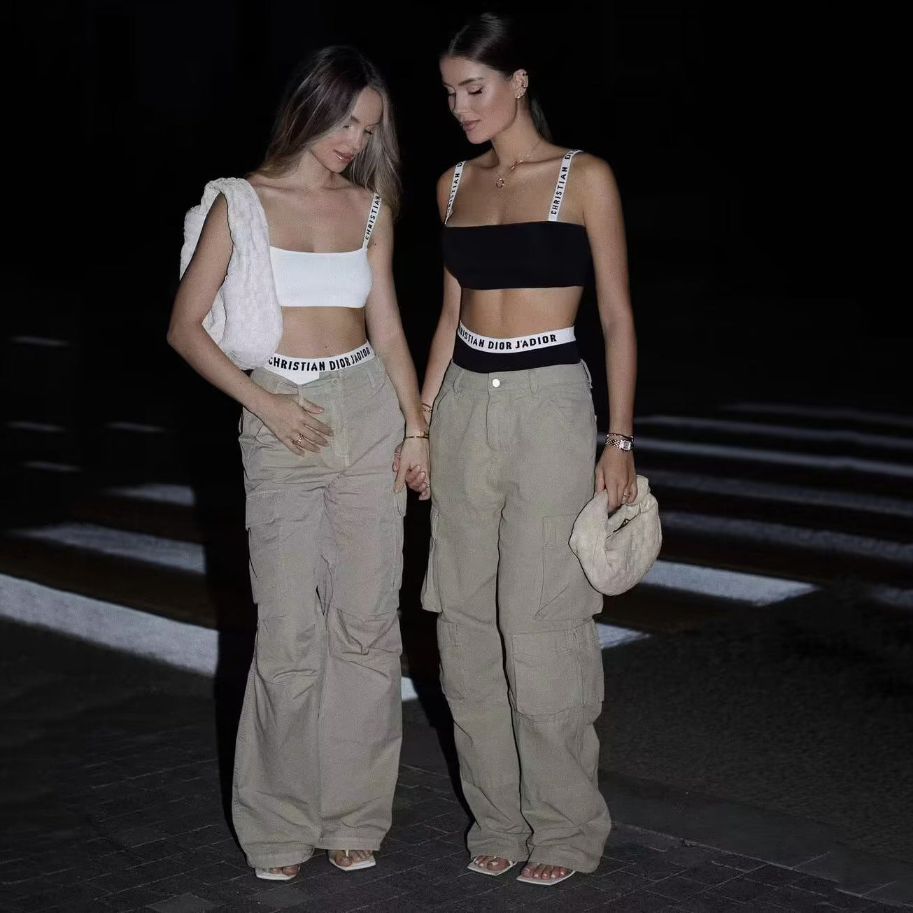 Women's Fashionable And Versatile Multi-pocket Workwear Long Pants