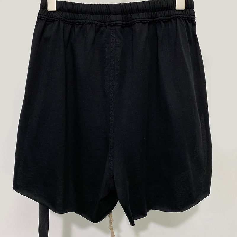 Double Line New Streamer Mid-rise Cotton Shorts