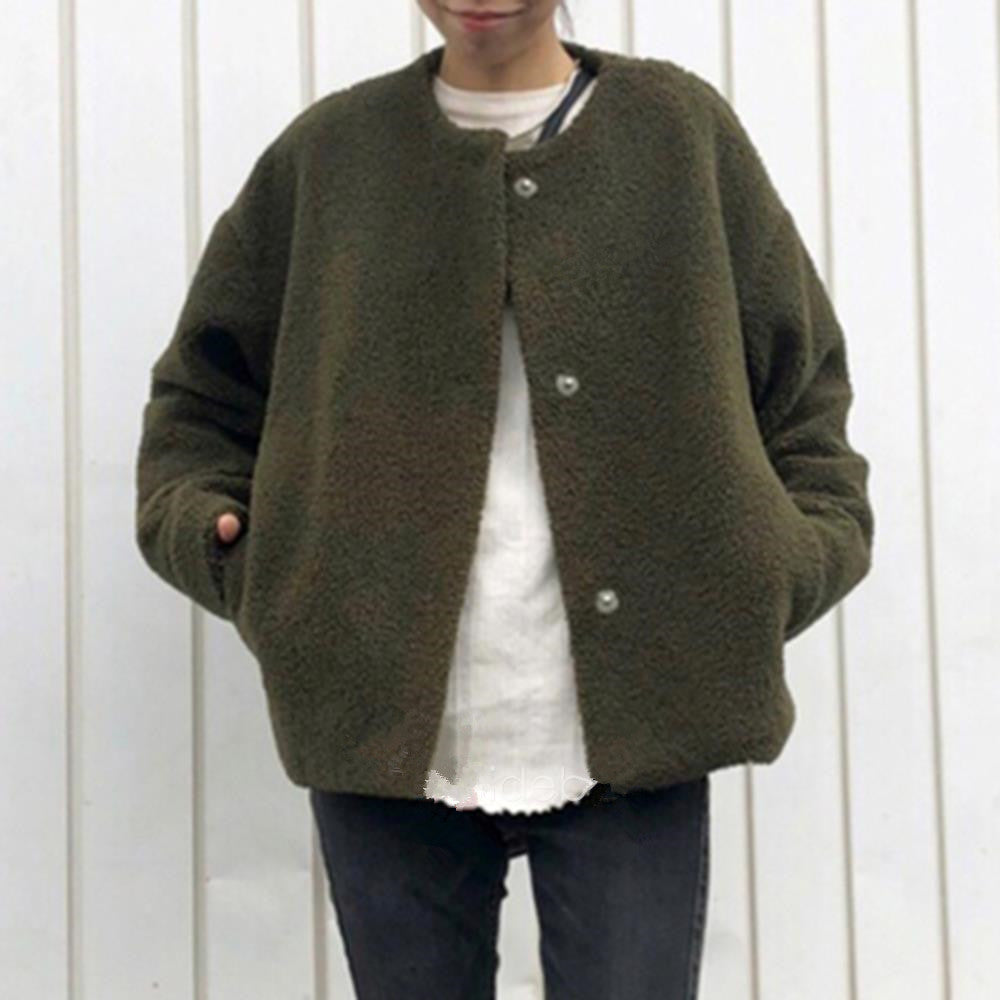 Women's Short Lamb Wool Coat