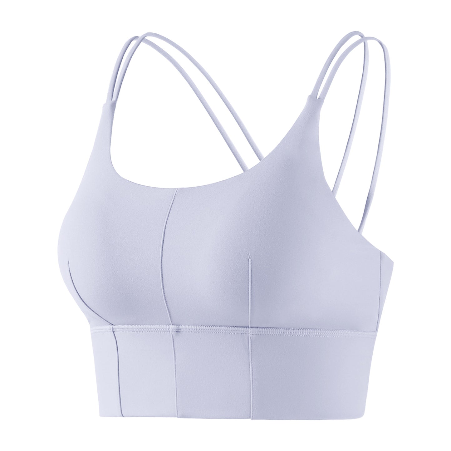 Double-strap Fitness Bra Fixed Cup Naked Feeling Yoga Vest