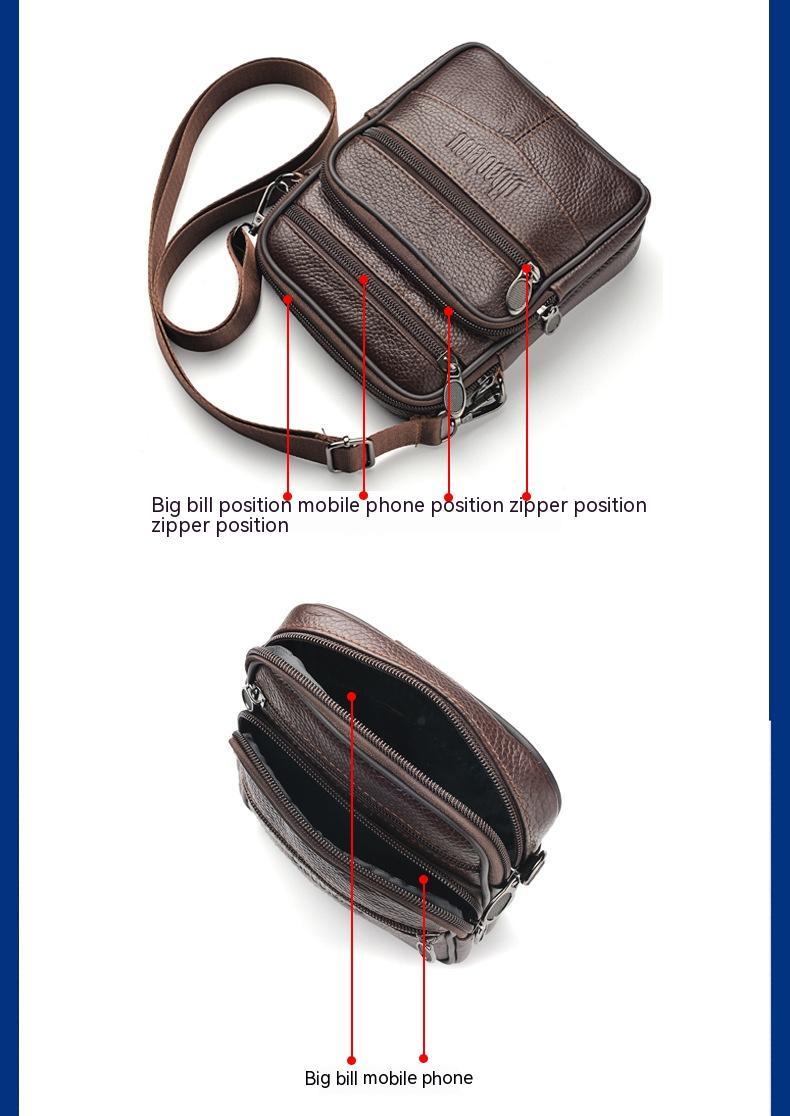 New Men's Waist Bag Multi-functional Shoulder Messenger Bag Can Wear Mobile Phone Belt Pouch