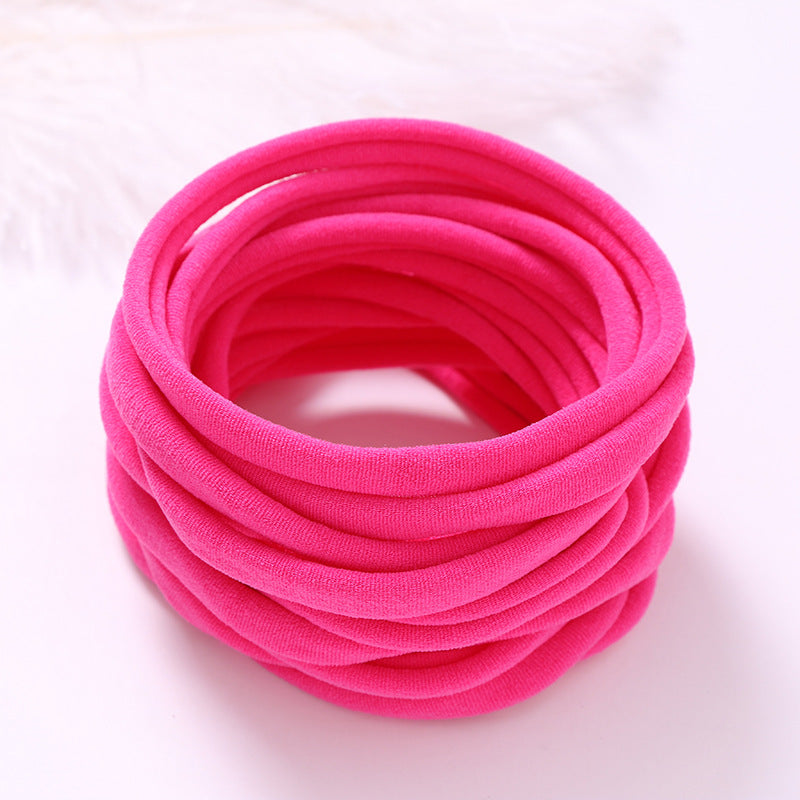European And American INS Seamless Nylon Fine Hair Band Children's Hair Ring Handmade DIY Baby Headband