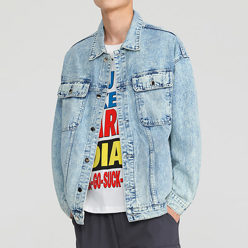 Amerikansk vintage denimjakke til mænd