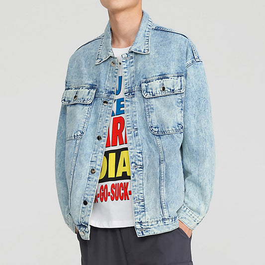 Amerikansk vintage denimjakke til mænd