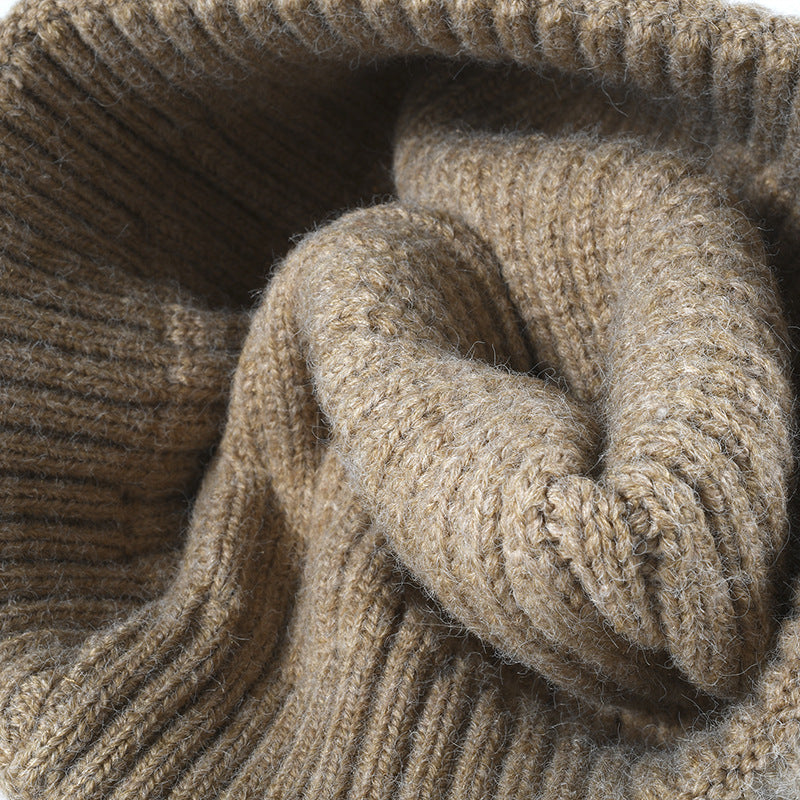 Simple Warm Thickened Knitted Hat