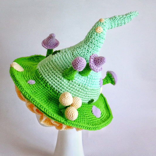 Creative Knitted Wool Big Brim Hat