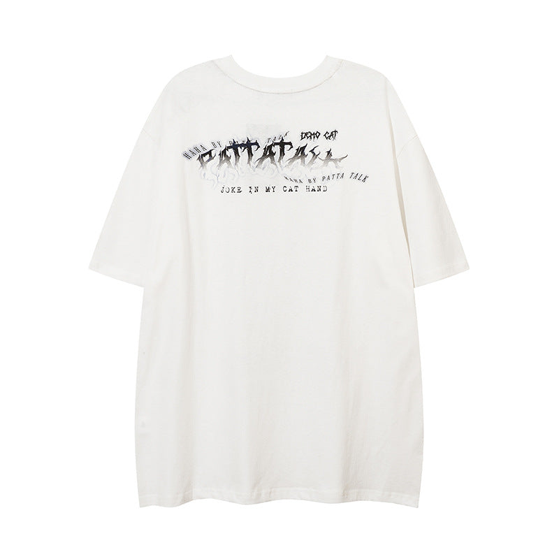 Couple Internet Celebrity Fried Street Men's Short Sleeve T-Shirt