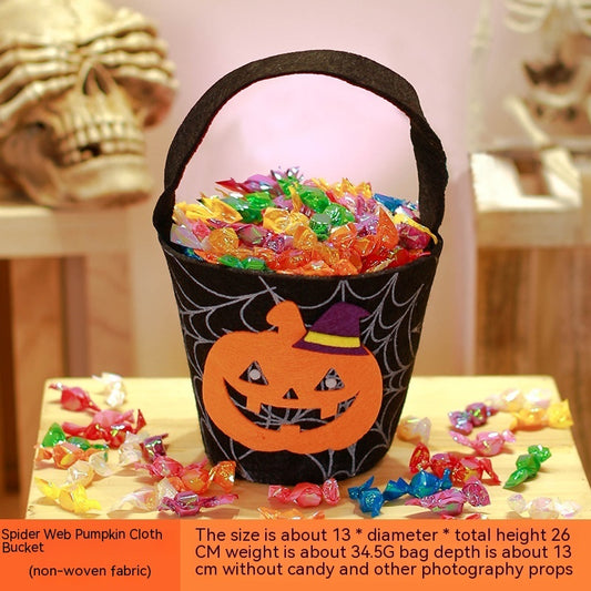 Halloween Pumpkin Bag Portable Children Props
