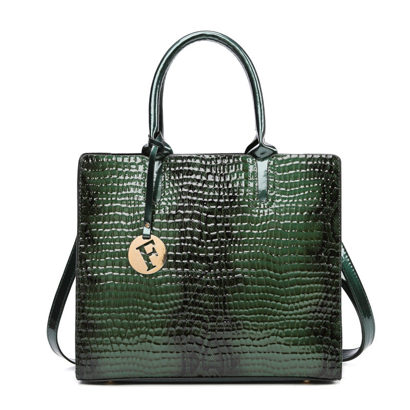 European And American Retro Women's Hand-held Crossbody Bag Three-piece Set
