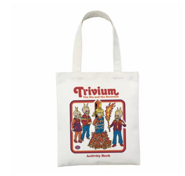 Printed Canvas Bag Personalized Creative Shoulder