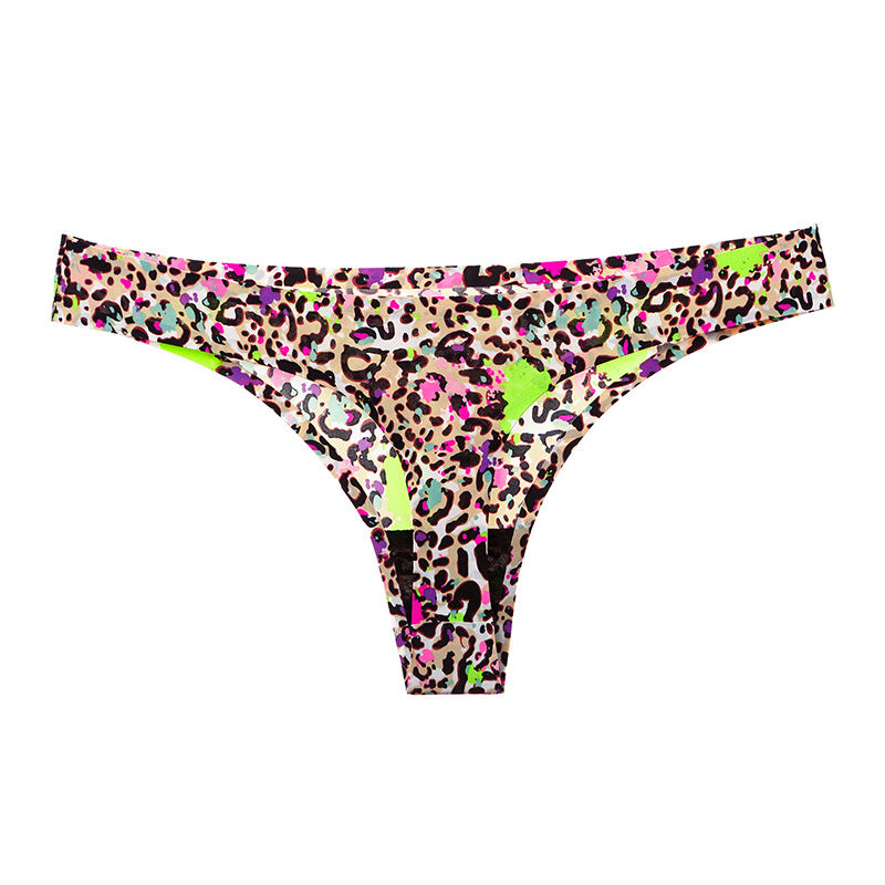 Ice Silk Seamless Thong Women's Pure Desire Style European And American