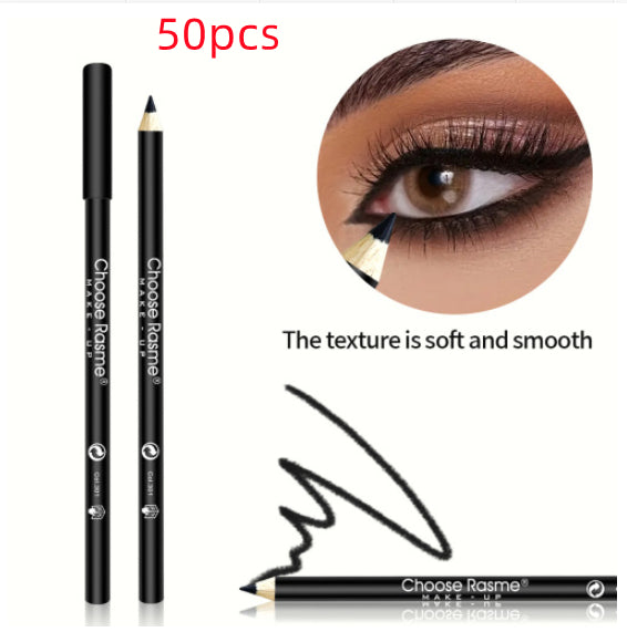 Black Wooden-rod Eyelinersmooth Intensely Pigmented Ultra-fine Long-lasting Waterproof And Sweatproof