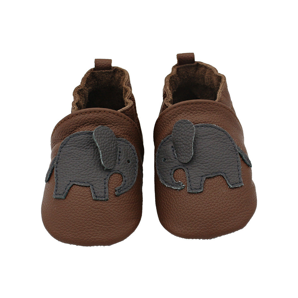 Baby's Cow Hide Shoes Soft Bottom Toddler