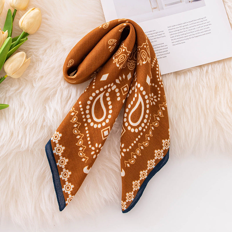 70cm Emulation Silk Scarf Fashion Scarf