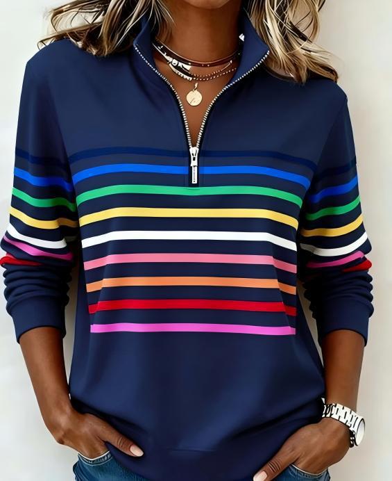 Casual Half-zip Pullover Hoodie