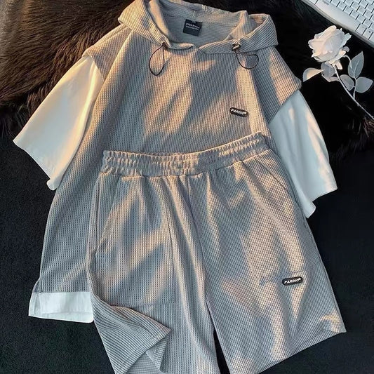 T-shirt And Shorts Two-piece Set Loose Casual