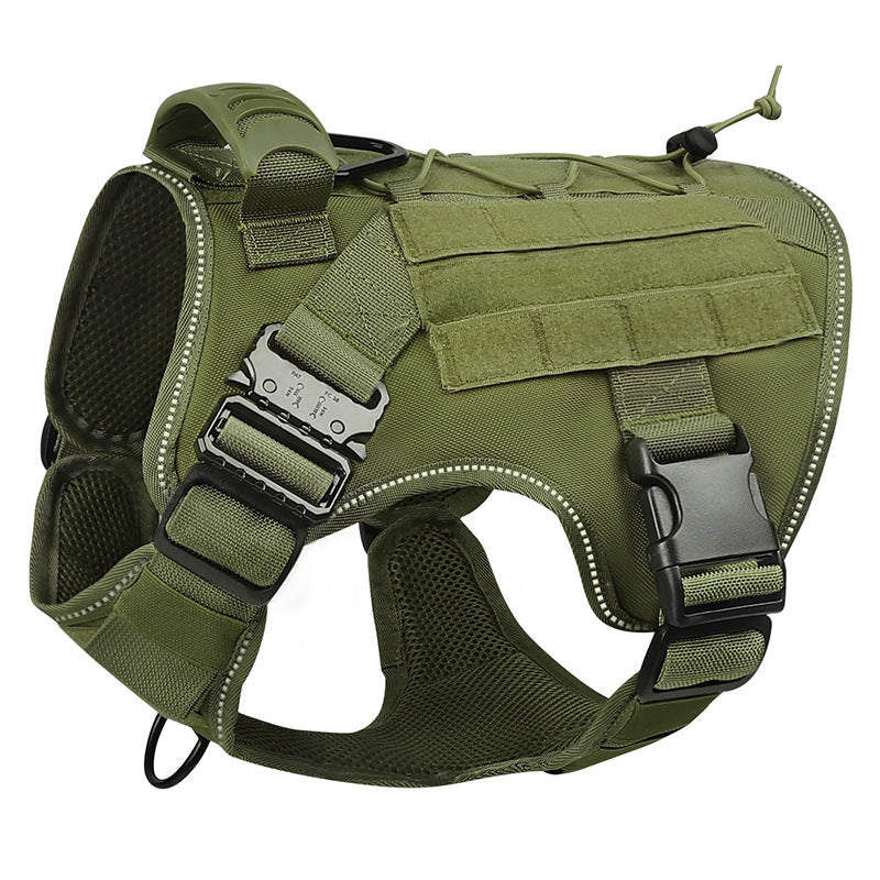 Large Dog Adjustable Camouflage Tactics Hand Holding Rope Nylon Strap