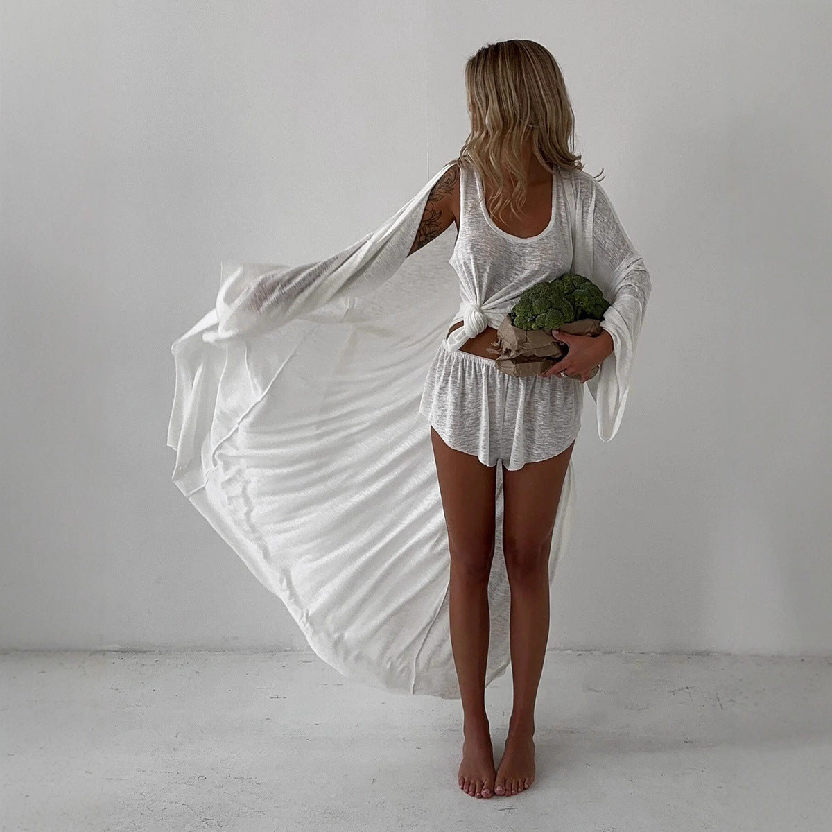 New Translucent Beachwear Casual Suit