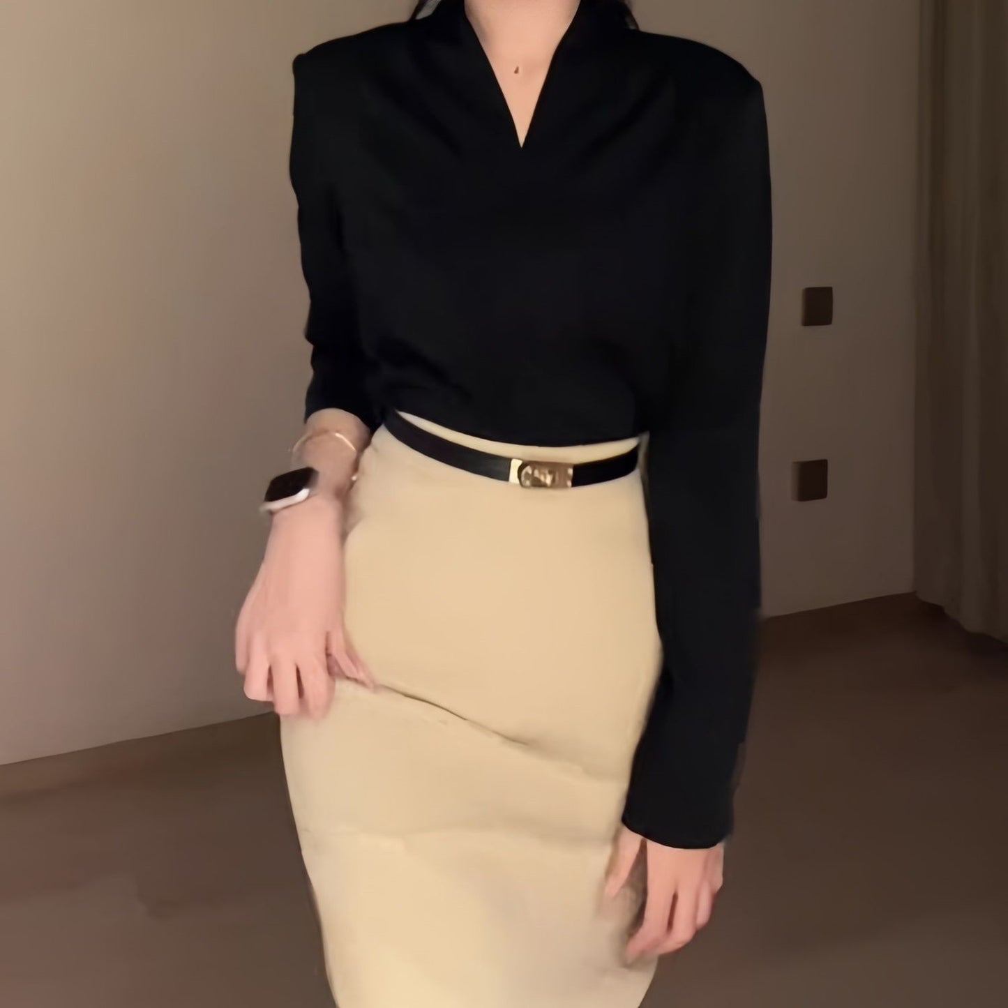 Women's Retro Fit-and-Flare Skirt Suit