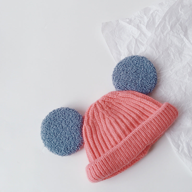 Cartoon Big Ears Children Woolen Cap