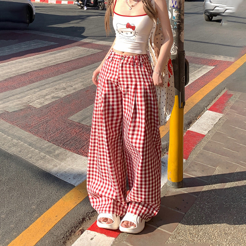 Womens Relaxed Versatile Straight-leg Casual Pants