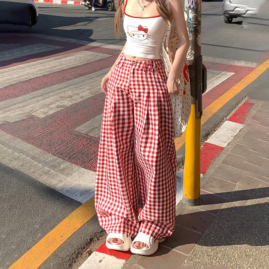 Womens Relaxed Versatile Straight-leg Casual Pants