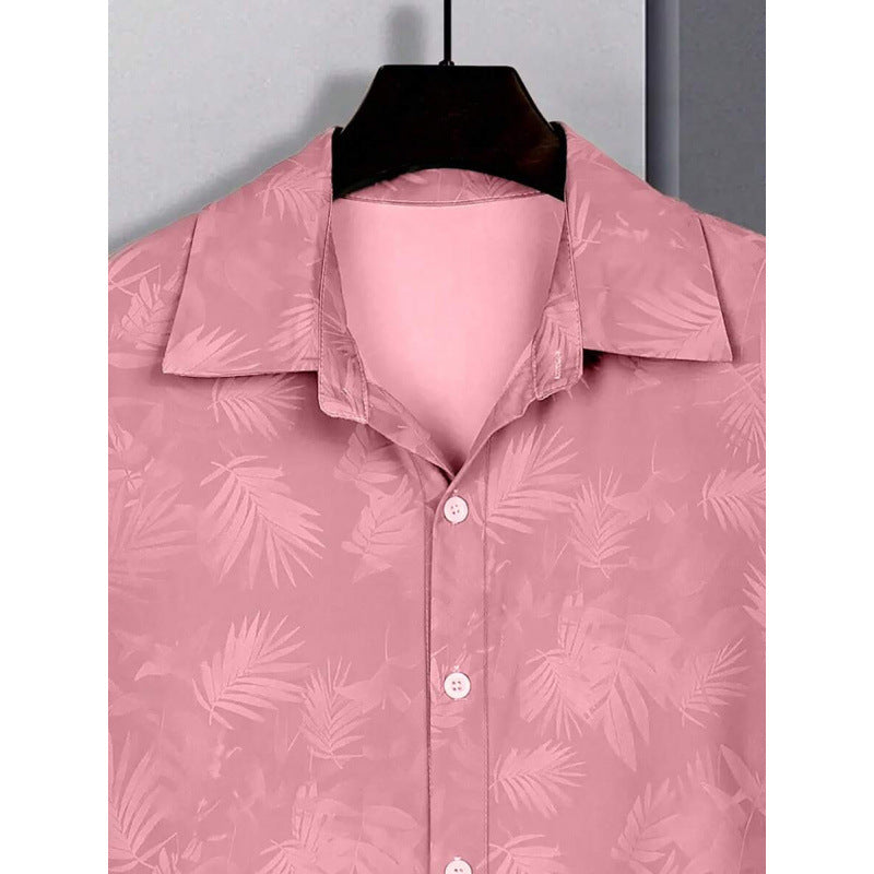 Men's Short-Sleeve Casual Fashionable Personalized Shirt