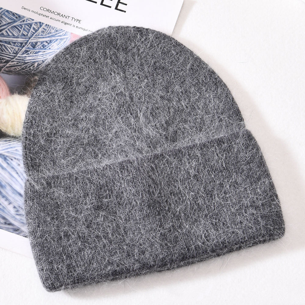 Autumn And Winter New Outdoor Solid Colour Knitted Wool