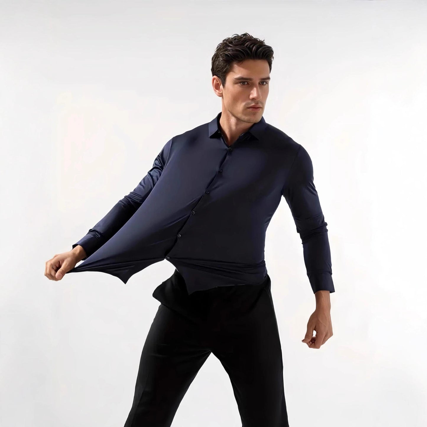 Sunscreen Cool Breathable Business Fashion Shirt Man