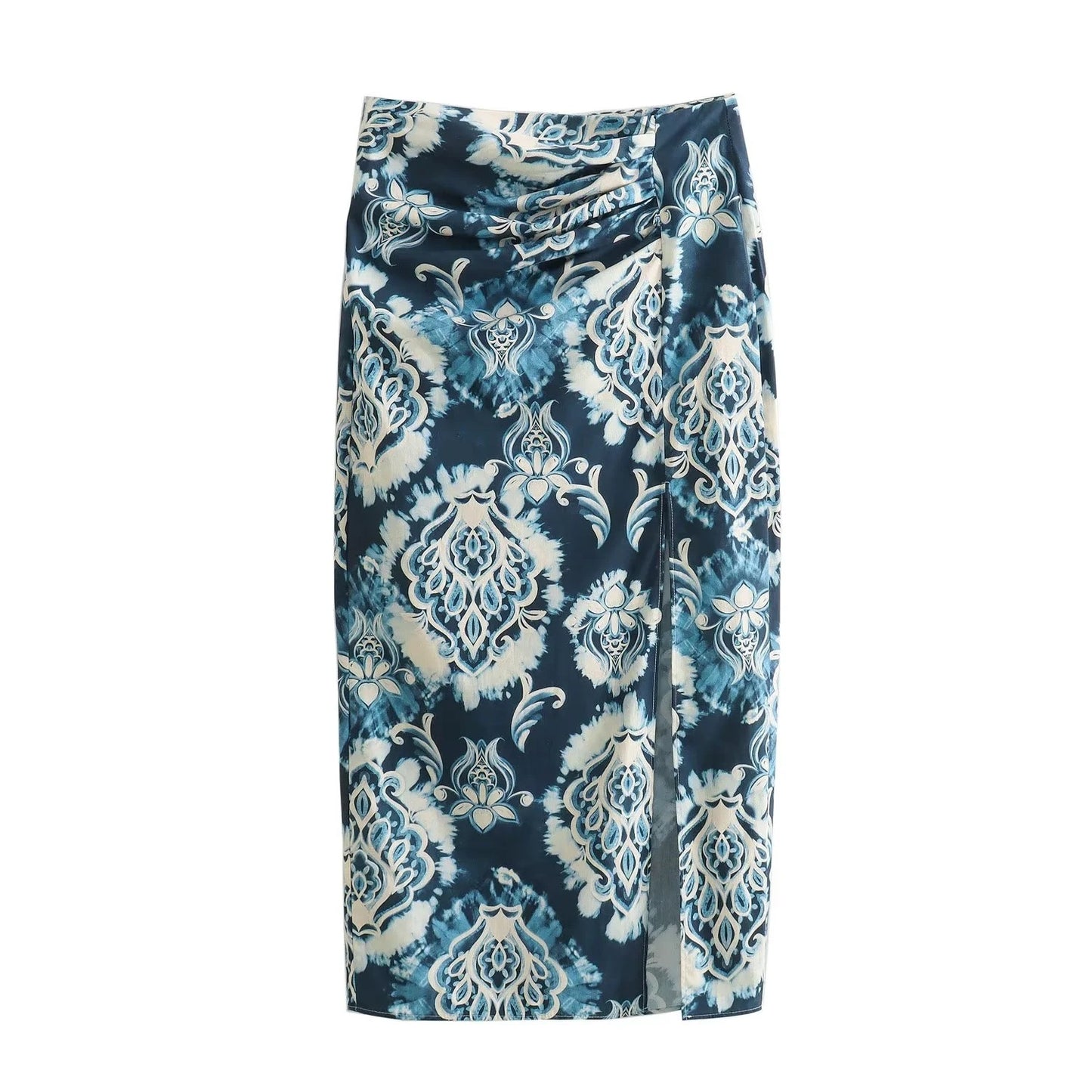 Women's Sling Pleated Print Sling Skirt Suit