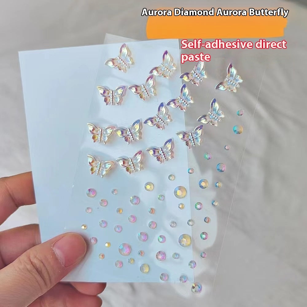 Comes With Sticky Pearl Stick-on Crystals Transparent Photo Shoot