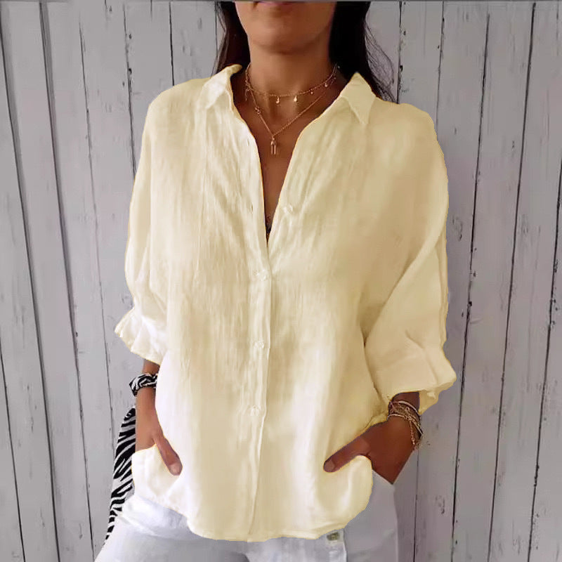 Trade Fashion Casual Cardigan All-match Long Sleeve Loose Top Shirt