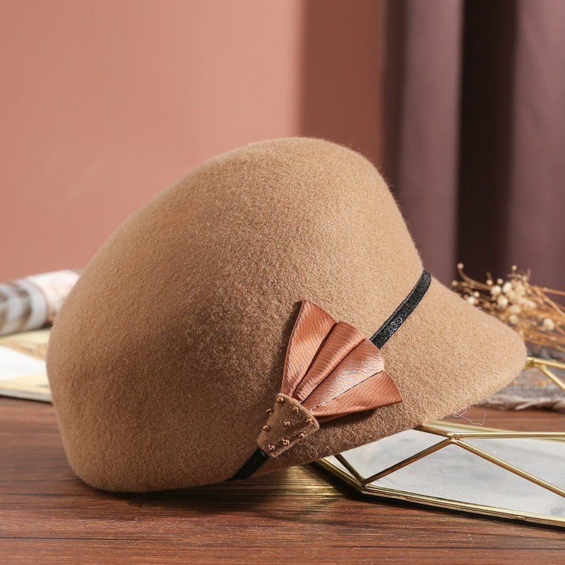 Autumn Winter Vintage Top Hat Female Fashion Small Equestrian