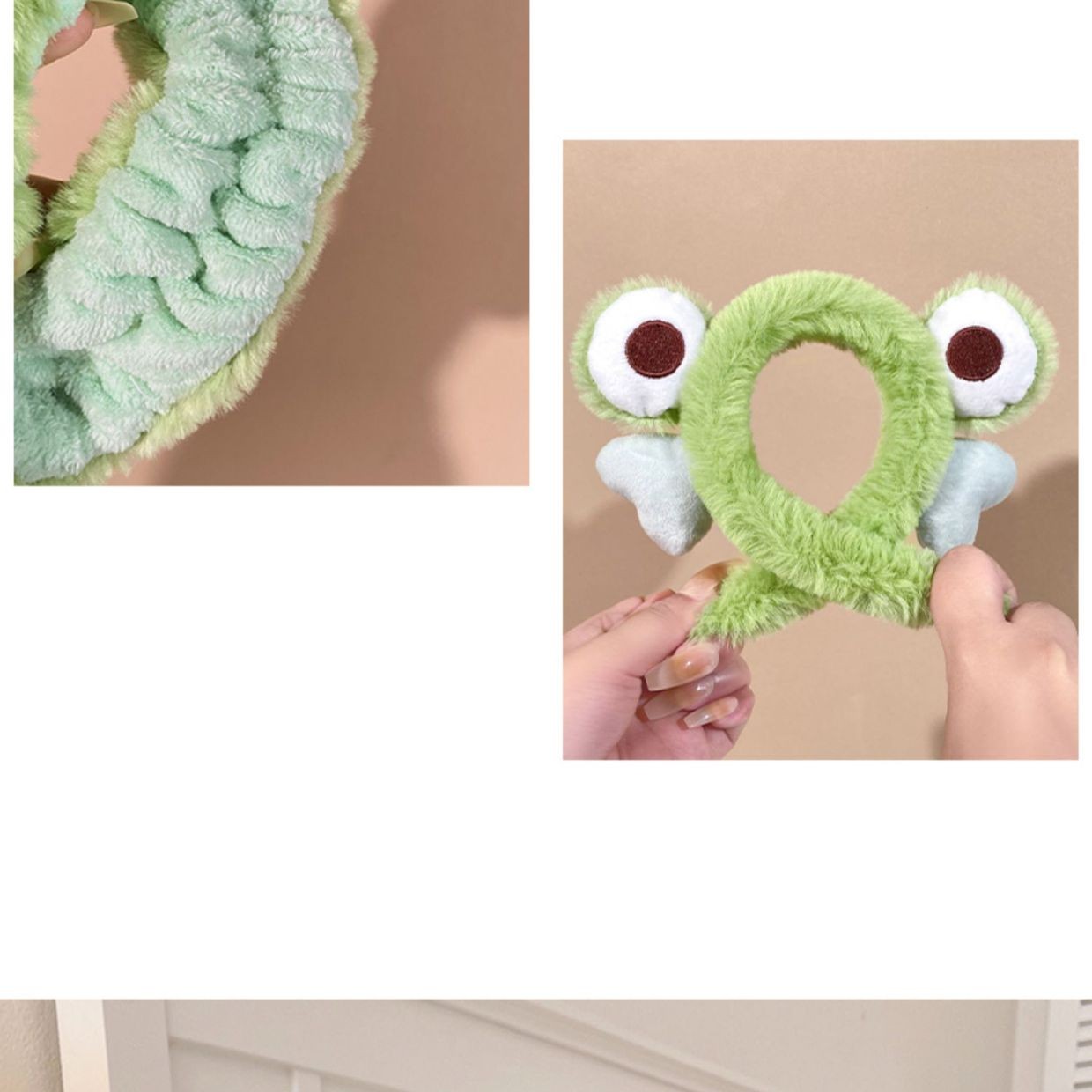 Plush Frog Headband Autumn And Winter