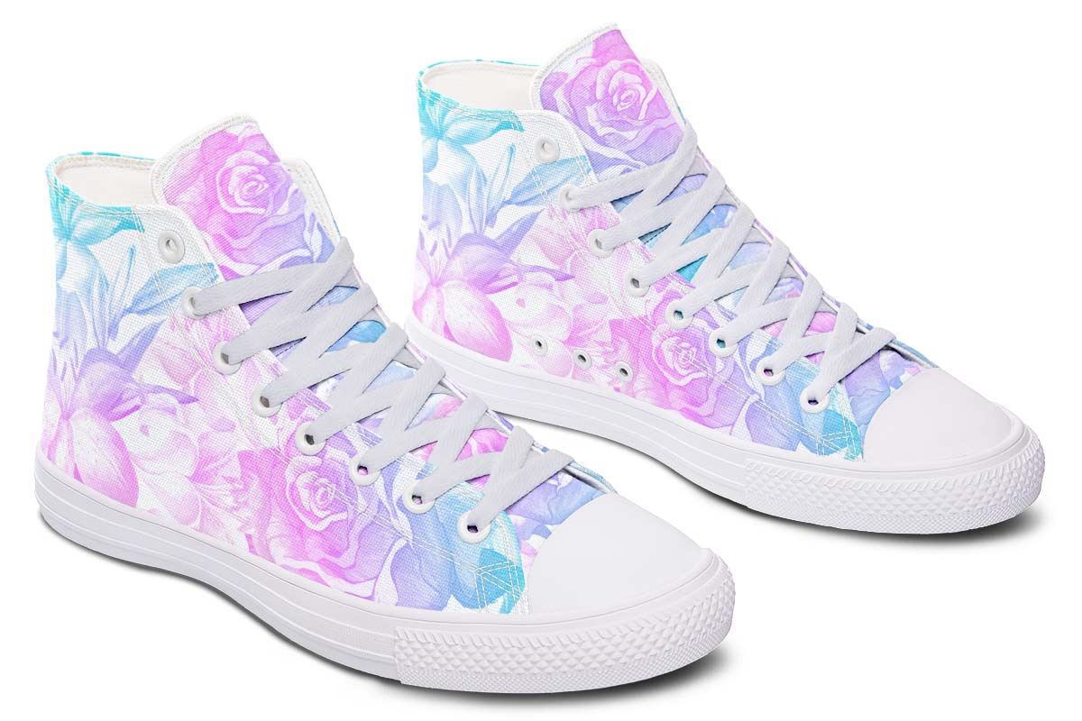 Printed Couple High-top Canvas Shoes