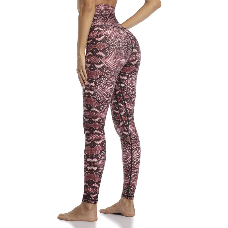 High Waist Tights For Women's Skintight Athletic Pants Yoga Fitness Running Training