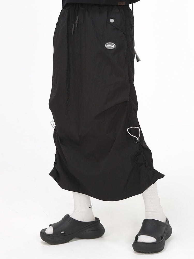 Pile Style Pleated Women's Splash-proof Split Skirt
