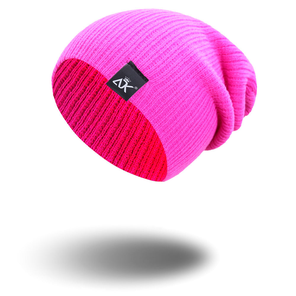 Autumn And Winter Satin Outdoor Versatile Wool Hat